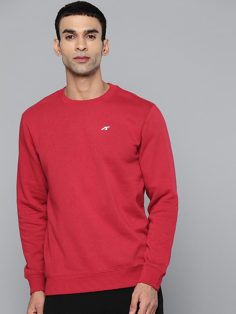 red solid sweatshirt - 18030082 - Zoom Image - 0