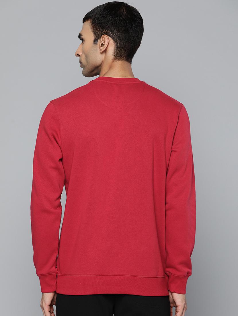 red solid sweatshirt - 18030082 - Standard Image - 2