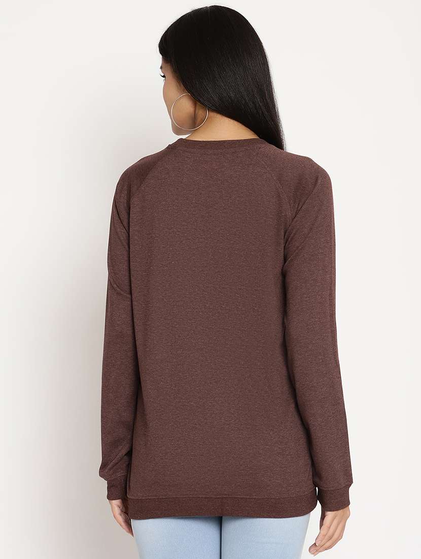 women's plain sweatshirt - 18030115 -  Standard Image - 2
