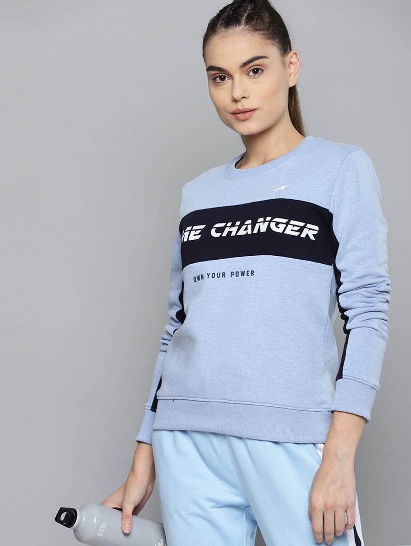 crew neck color block sweatshirt - 18030151 - Zoom Image - 0