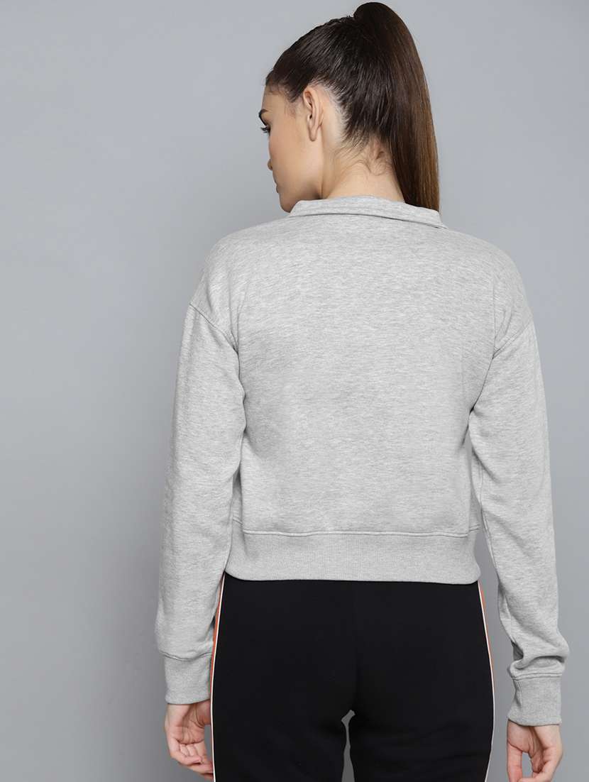 polo neck printed  sweatshirt - 18030154 -  Standard Image - 2