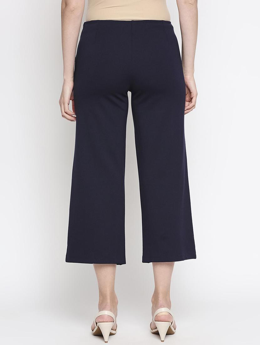 mid rise solid cropped trouser - 18030163 - Standard Image - 2