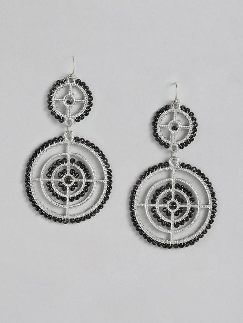 black metal drop earring - 18030231 -  Standard Image - 0