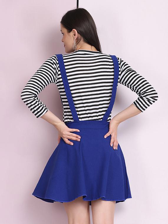 mid rise dungaree skirt - 18030266 - Standard Image - 2