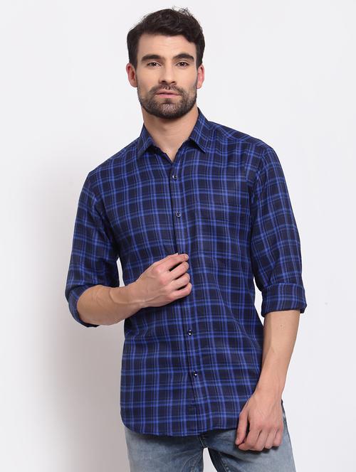 mens checks casual shirt - 18030313 -  Standard Image - 0