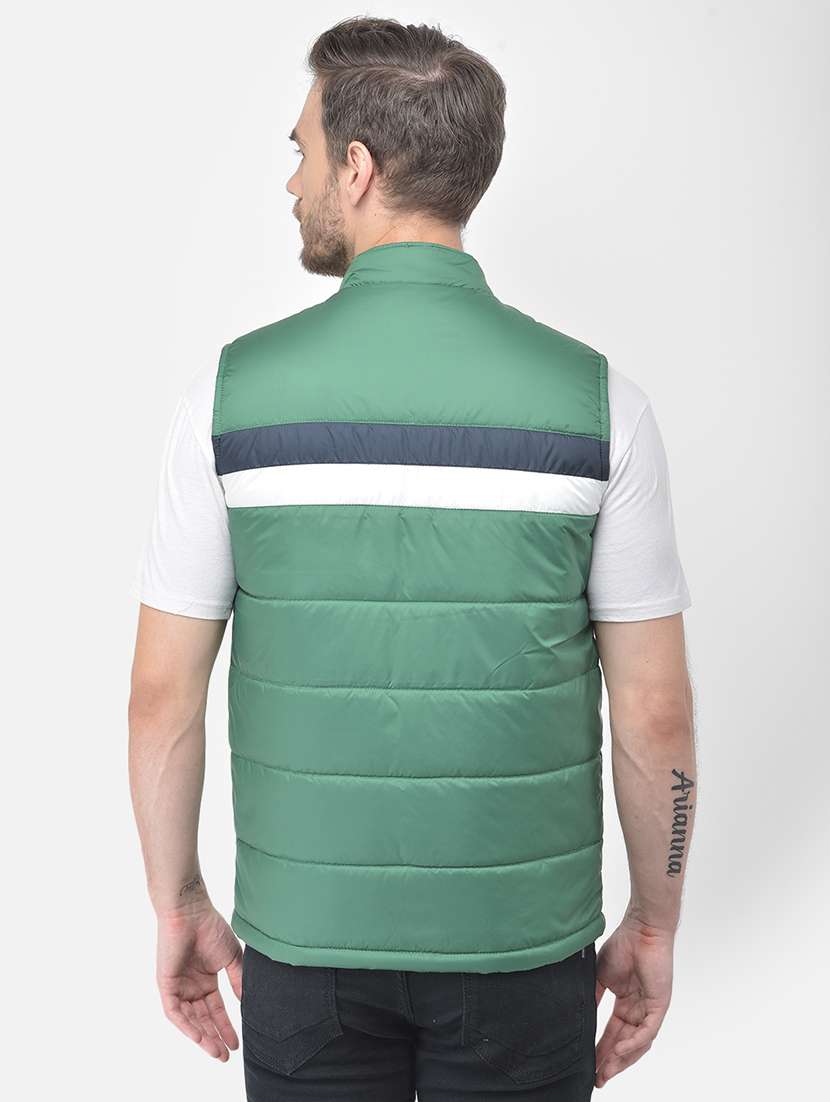 green striped quilted jacket - 18030394 -  Standard Image - 2