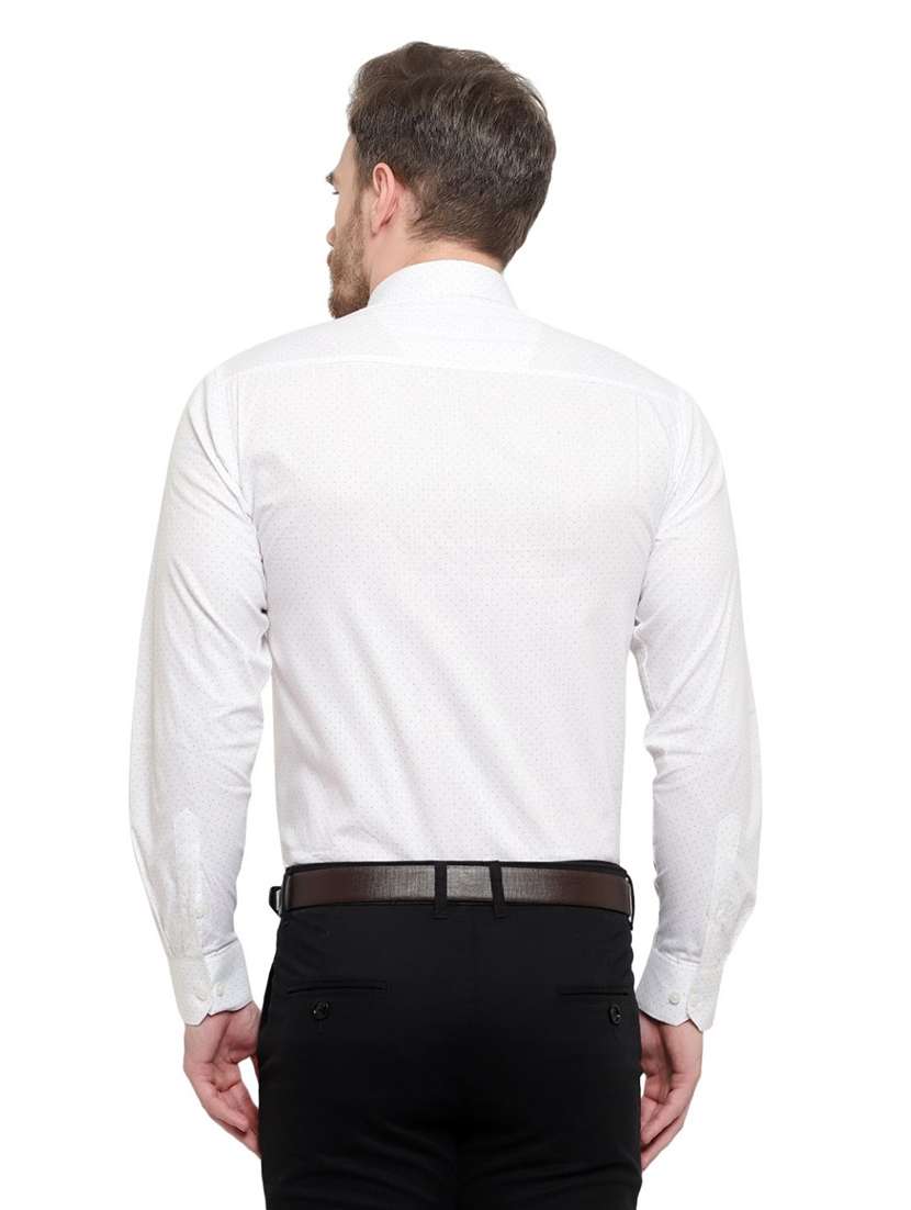 mens micro print formal shirt - 18030692 - Standard Image - 2