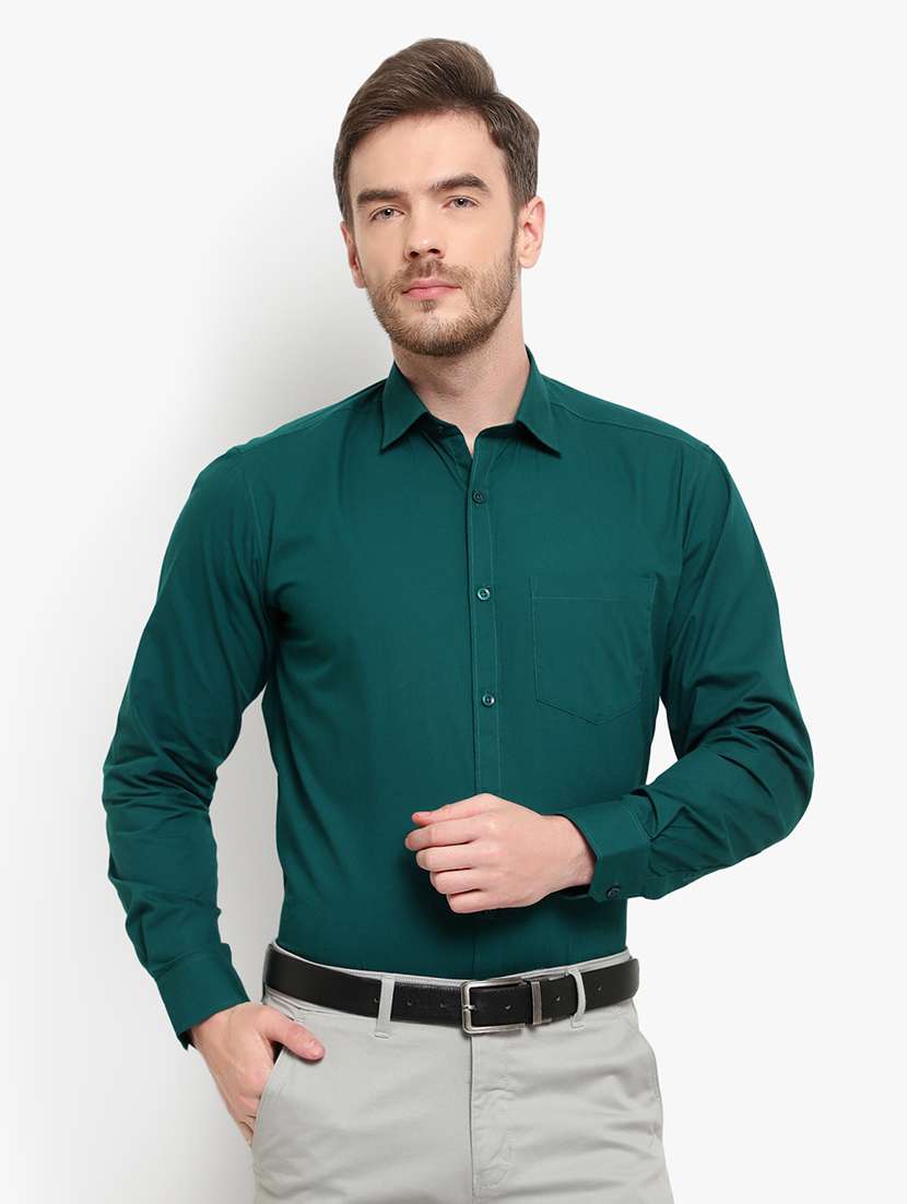 mens solids formal shirt
