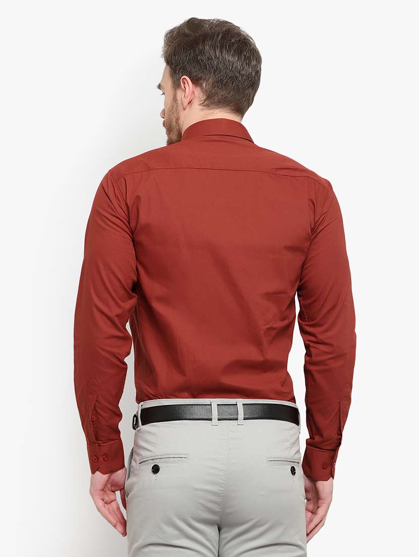 mens solids formal shirt - 18030713 - Standard Image - 2