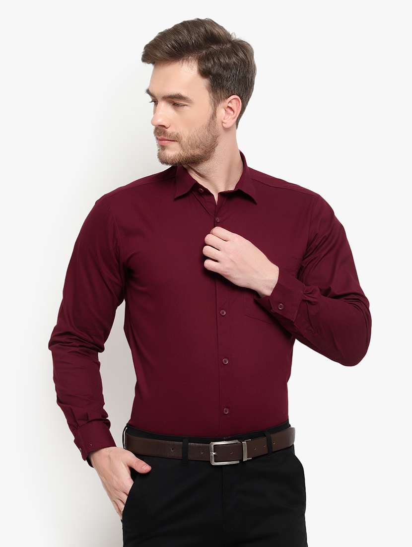 mens solids formal shirt