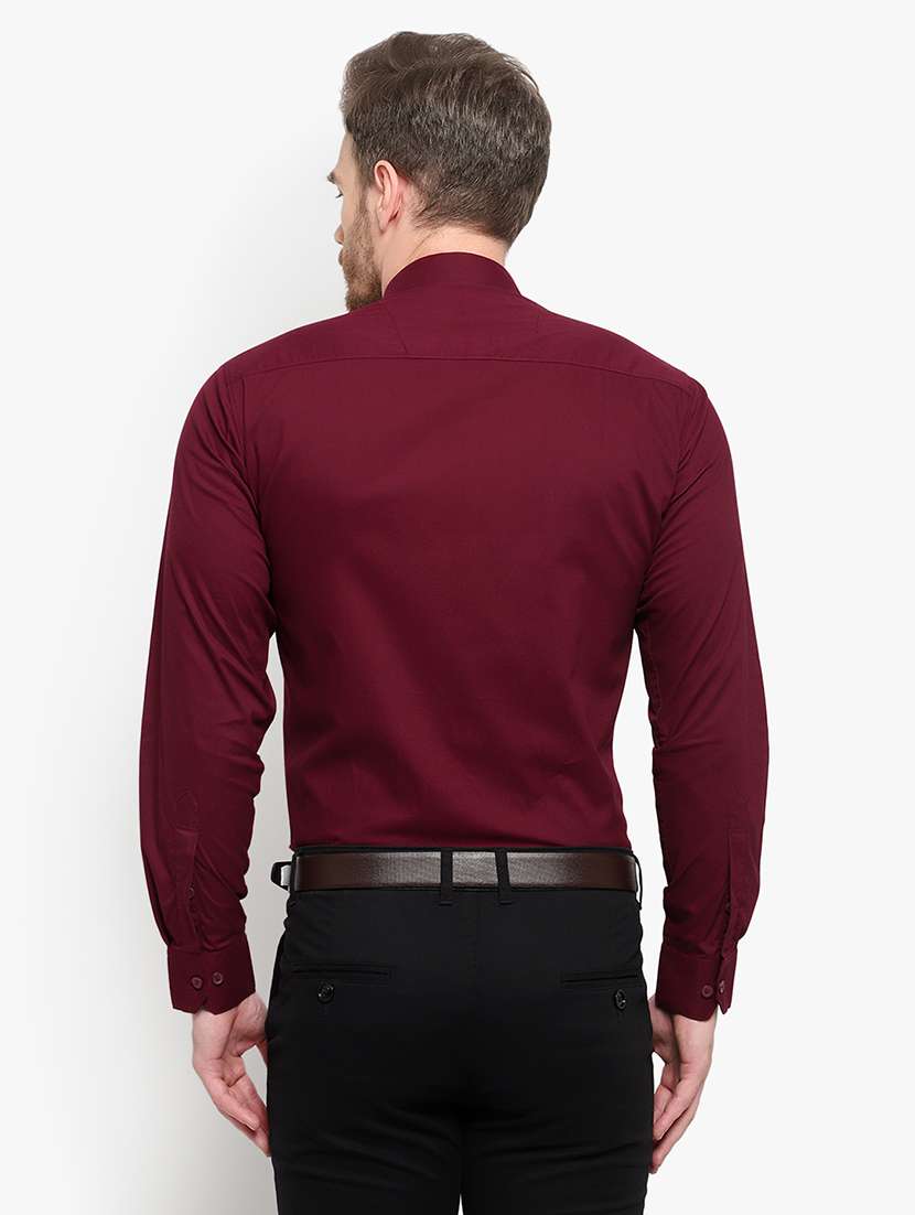 mens solids formal shirt - 18030714 - Standard Image - 2