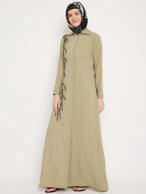 beige aline cloaks & abaya