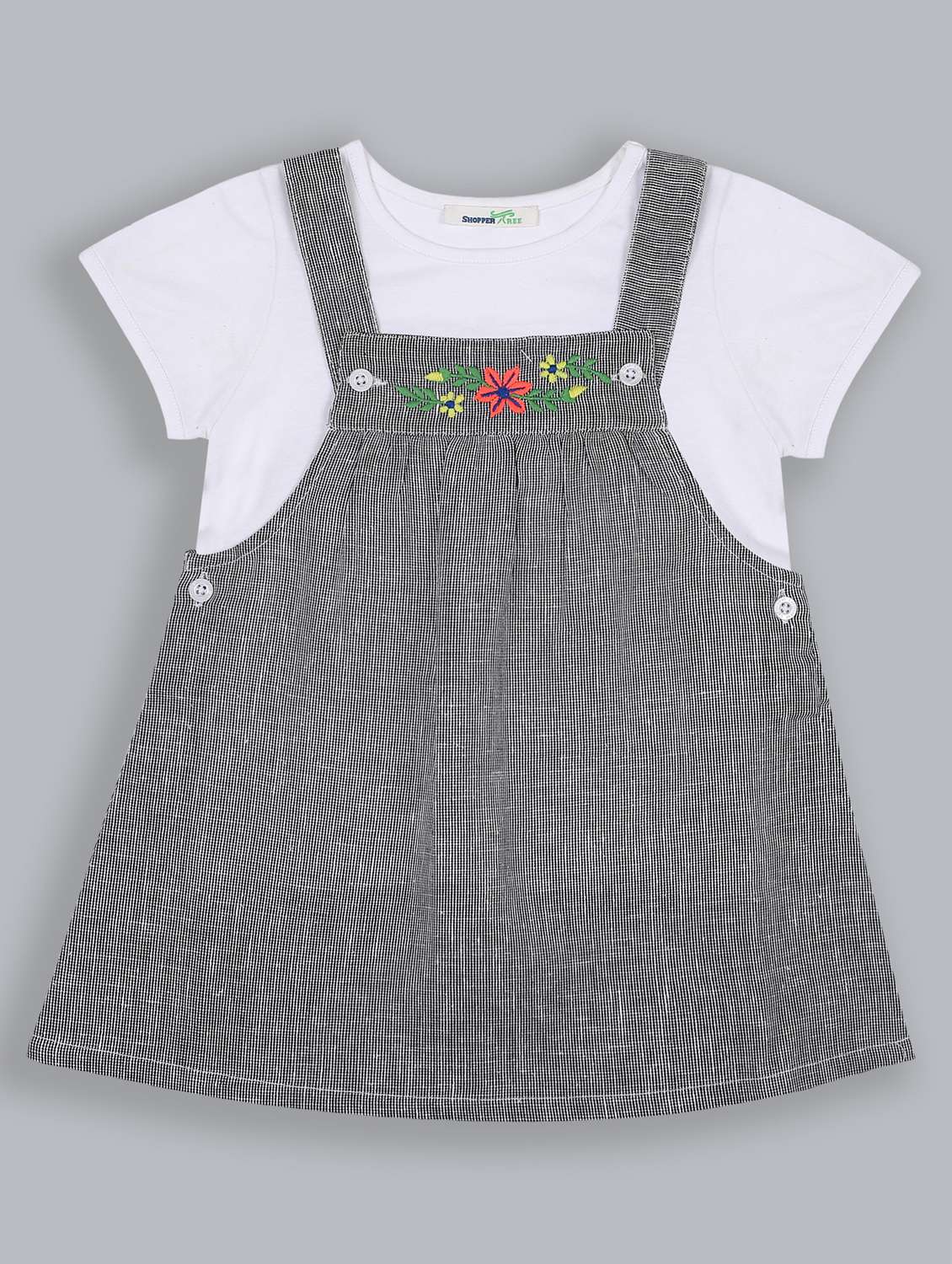 black checkered  twin set 