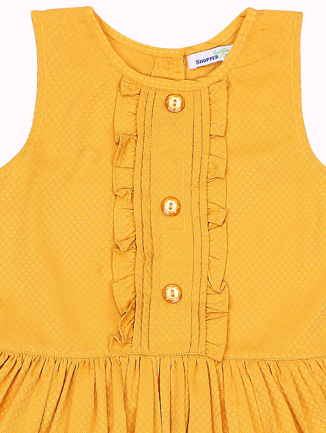 girls round neck sleeveless frock - 18031587 - Standard Image - 2