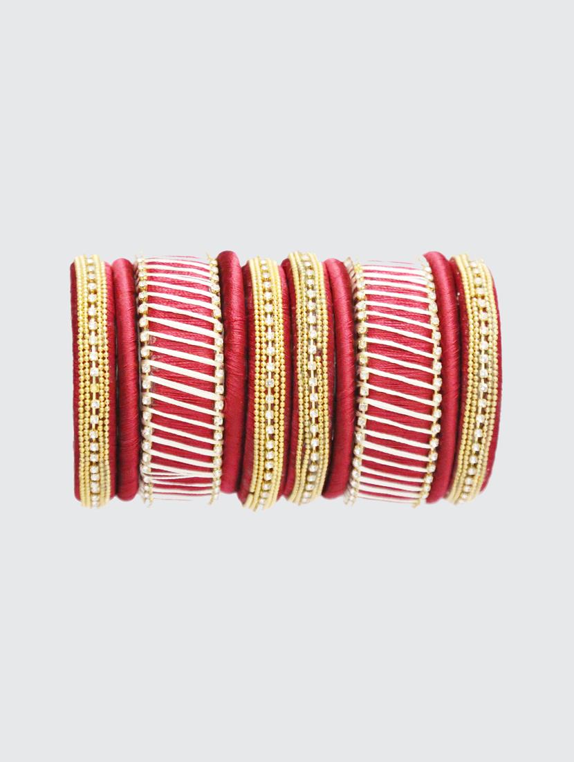 handmade silk thread red set of 10 - 18031714 - Standard Image - 2