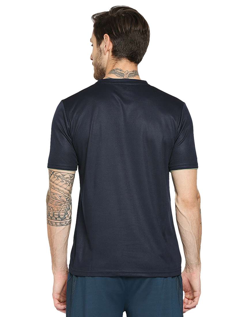 navy blue printed t-shirt - 18032510 - Standard Image - 2