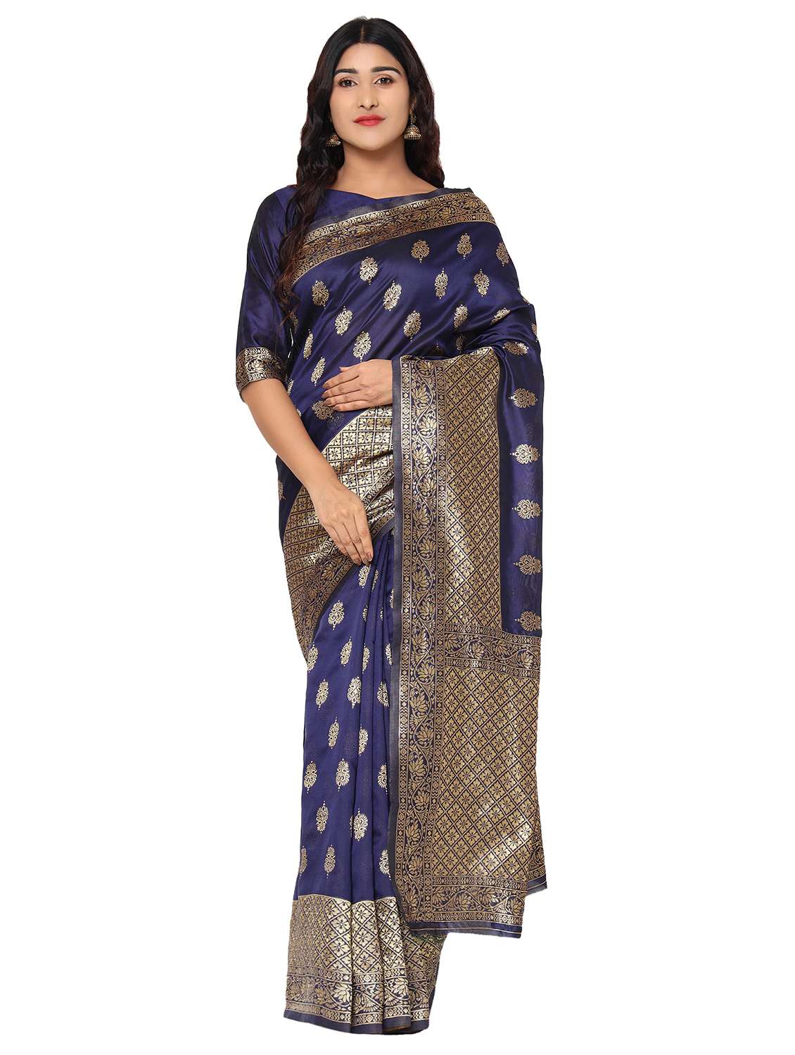 jacquard work banarasi saree with blouse
