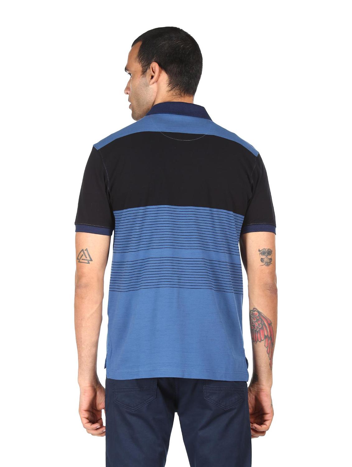 blue striped polo t-shirt - 18038547 - Standard Image - 2