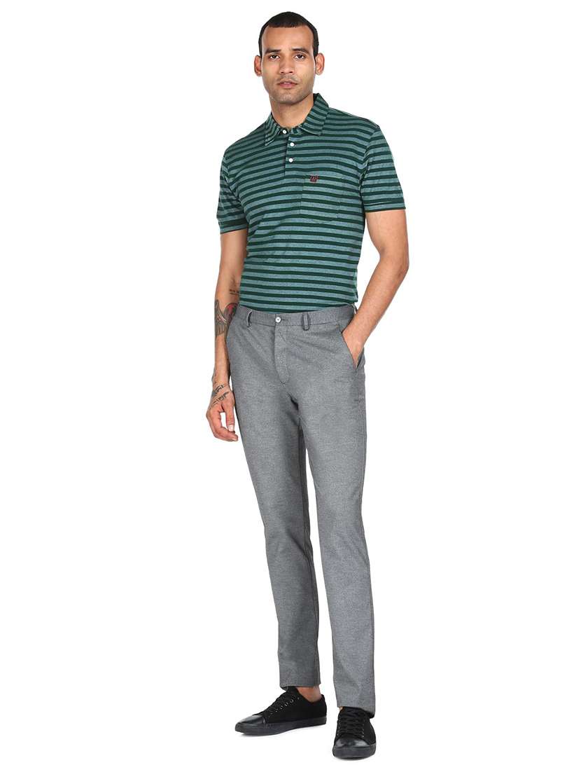 men striped polo neck t-shirt - 18038549 -  Standard Image - 2