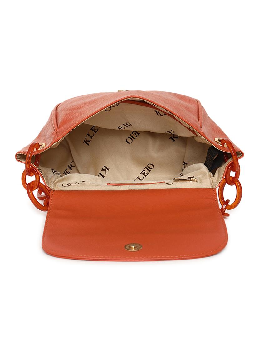 tan leatherette (pu) sling bag - 18038786 - Standard Image - 2