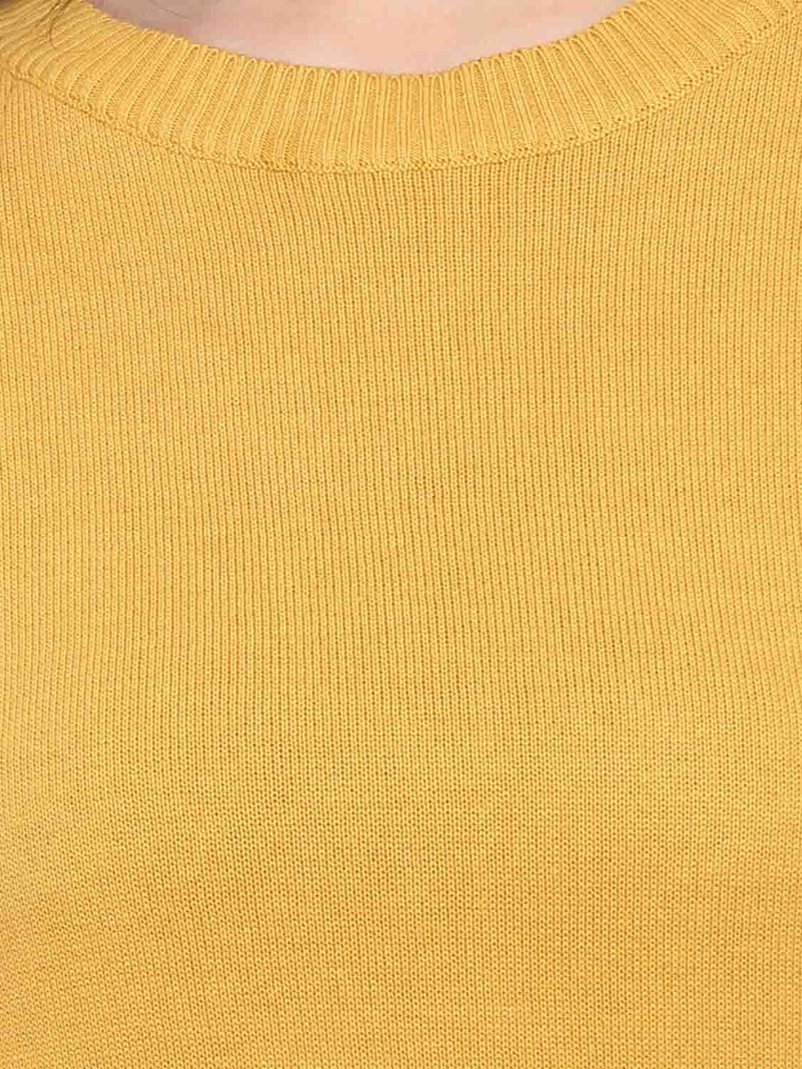 "wear this elegant mustard yellow sweater - 18039188 - Standard Image - 2