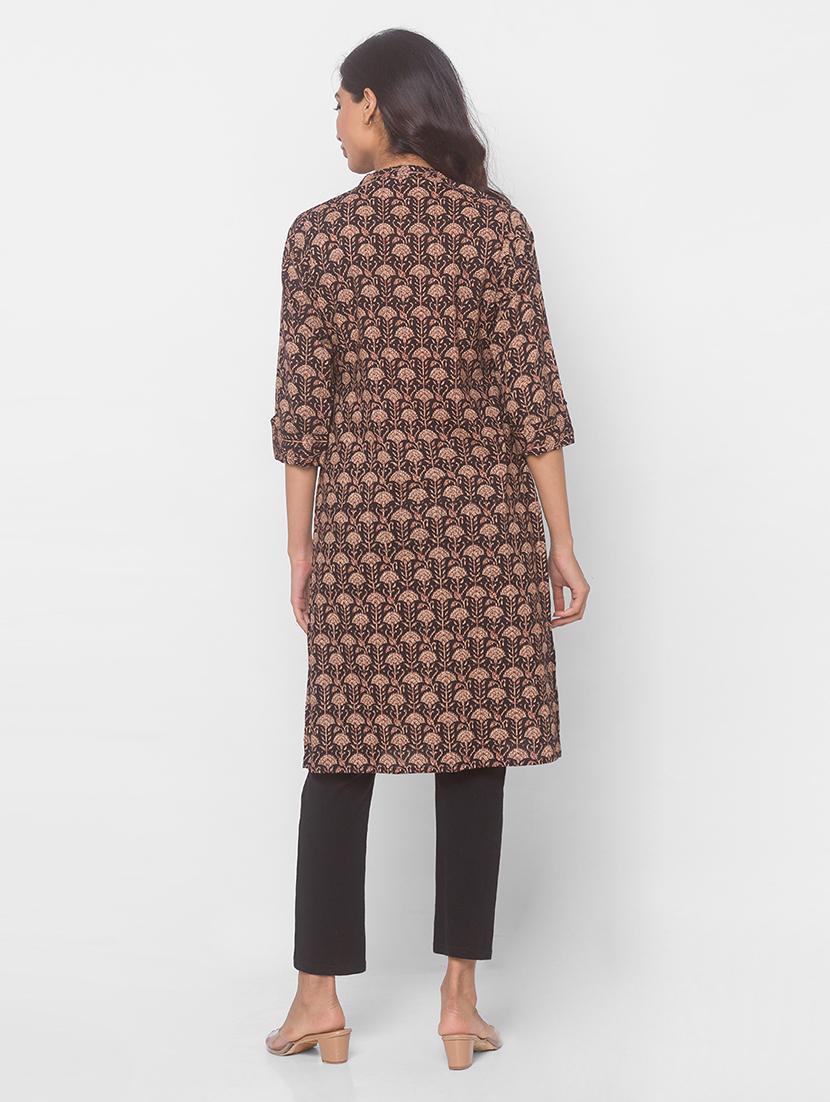women's straight kurta - 18039525 - Standard Image - 2