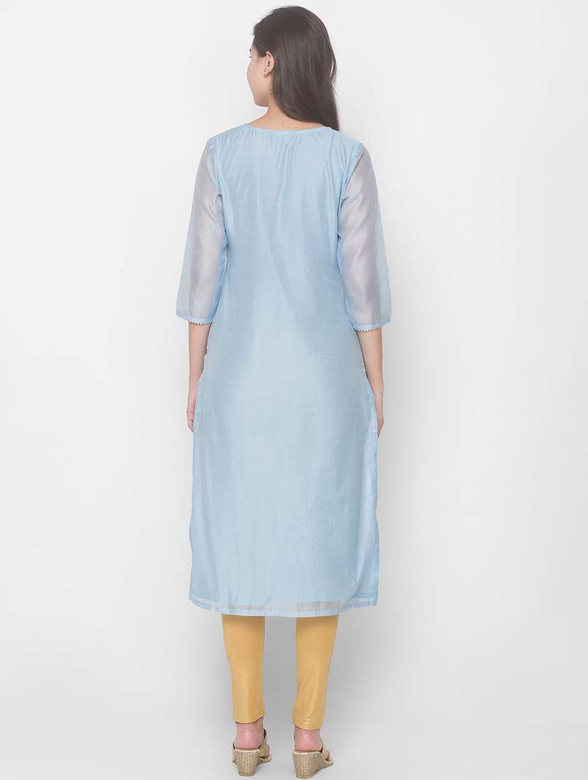 women's straight kurta - 18039545 -  Standard Image - 2