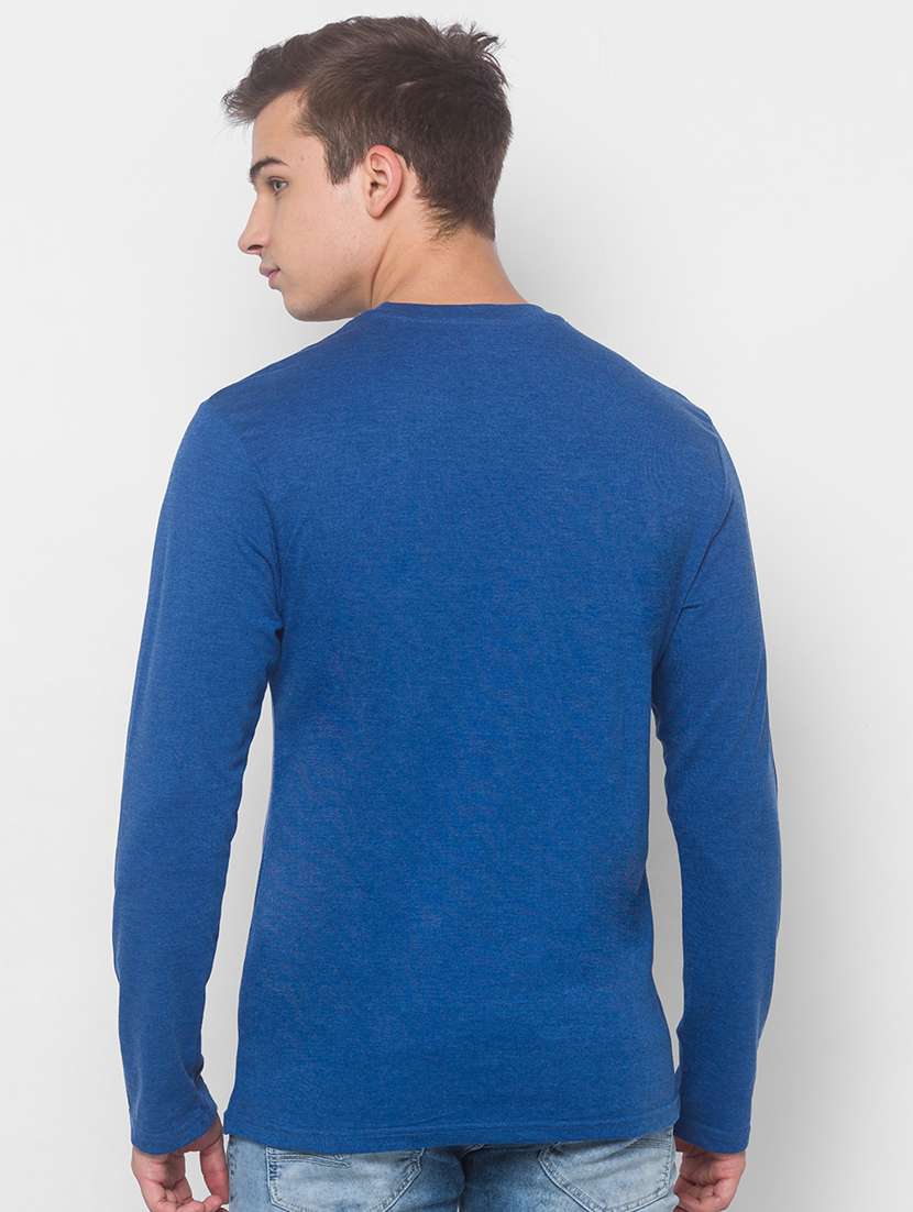 blue solid t-shirt - 18039575 -  Standard Image - 2