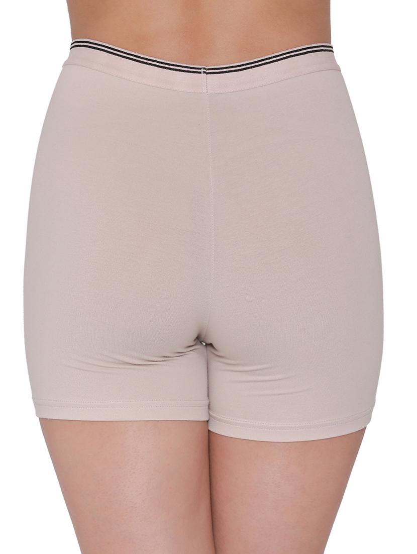 beige solid boy shorts panty - 18040367 - Standard Image - 2