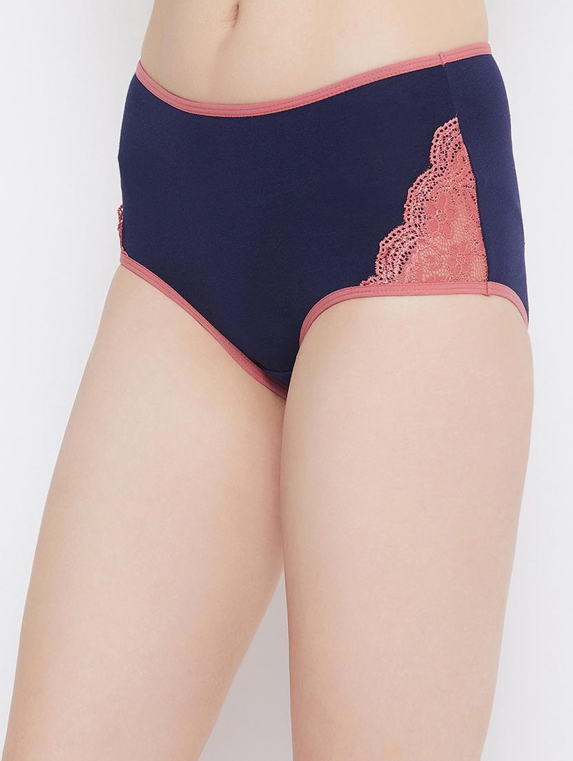 blue solid hipster panty - 18040407 - Standard Image - 2