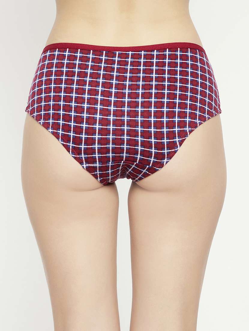 mid rise checkered hipster panty - 18040511 - Standard Image - 2