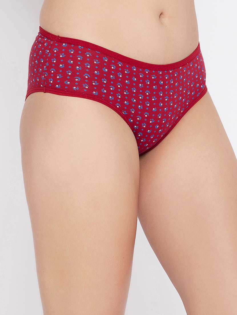 red printed hipster panty - 18040529 -  Standard Image - 2