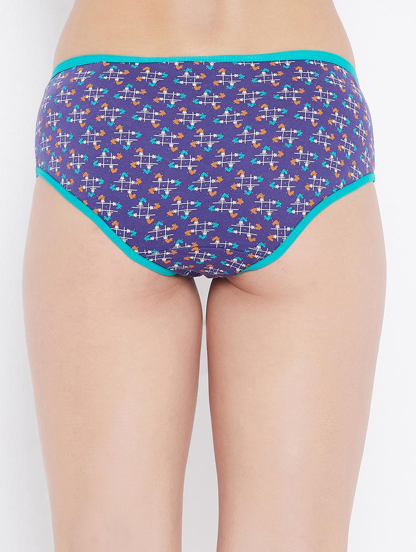 multi colored printed hipster panty - 18040559 - Standard Image - 2
