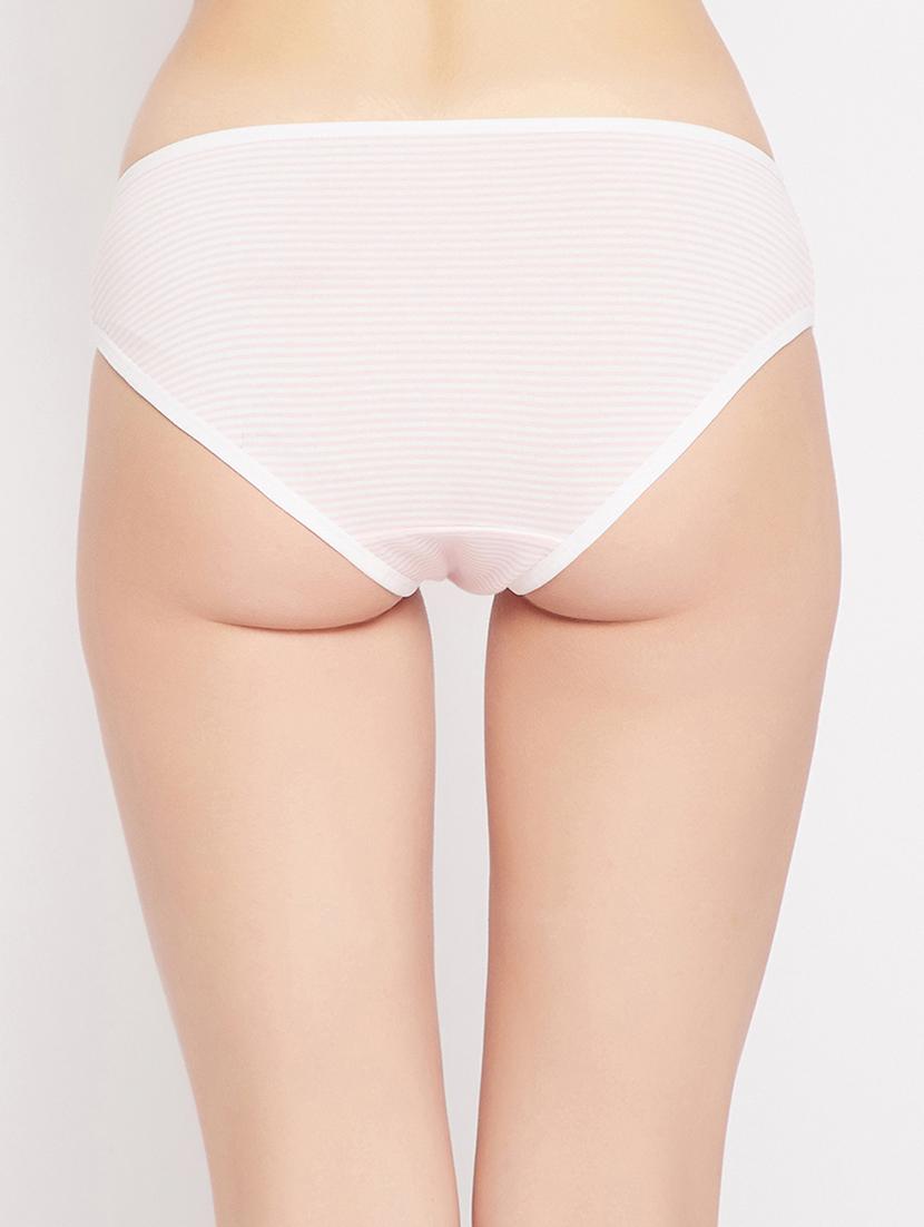 mid rise striped bikini panty - 18040590 - Standard Image - 2