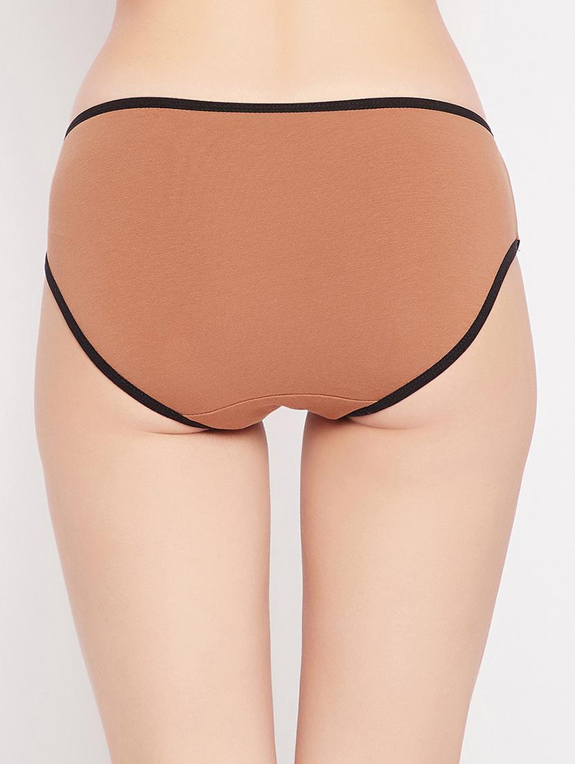 orange solid bikini panty - 18040599 - Standard Image - 2