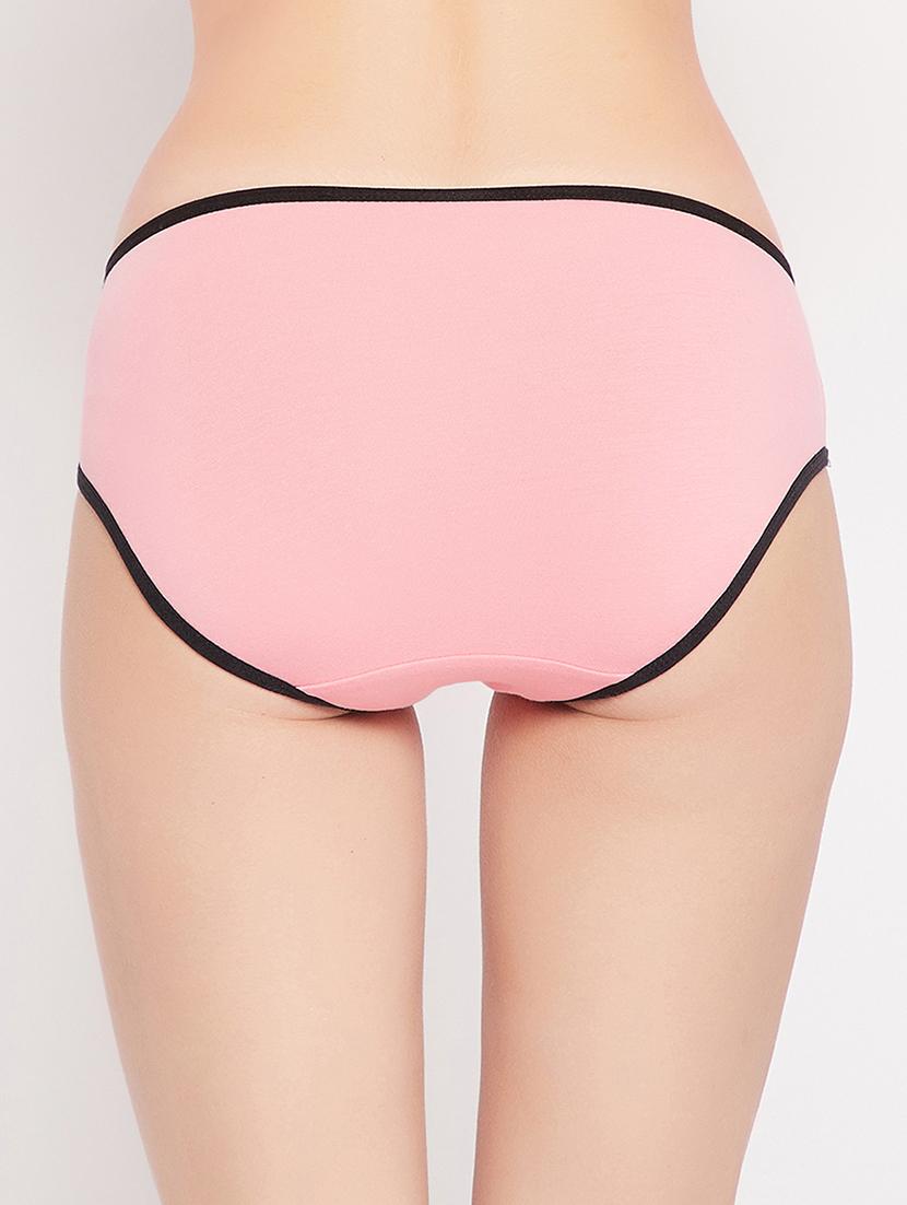pink solid bikini panty - 18040601 - Standard Image - 2