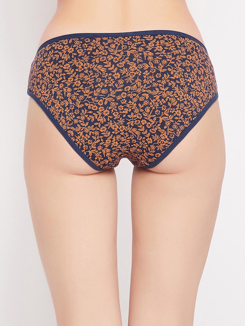orange printed bikini panty - 18040605 - Standard Image - 2