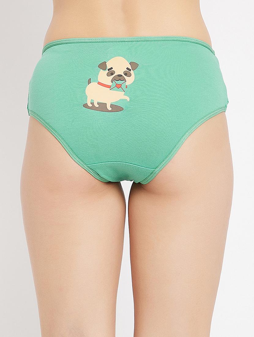 green solid hipster panty - 18040627 - Standard Image - 2