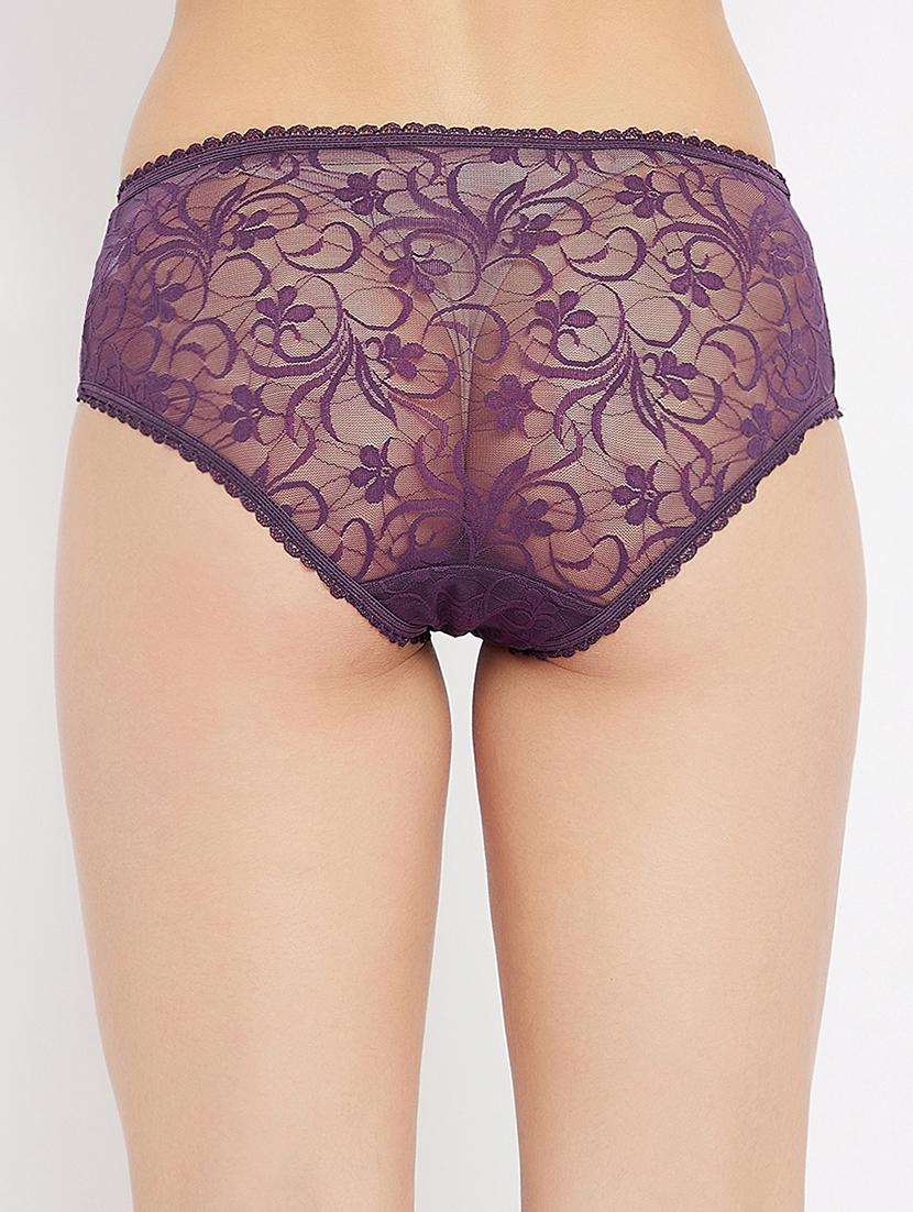 purple lace bikini panty - 18040661 - Standard Image - 2