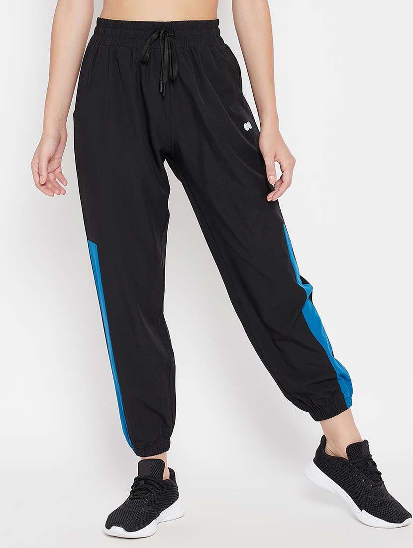 mid rise side taped  track pant