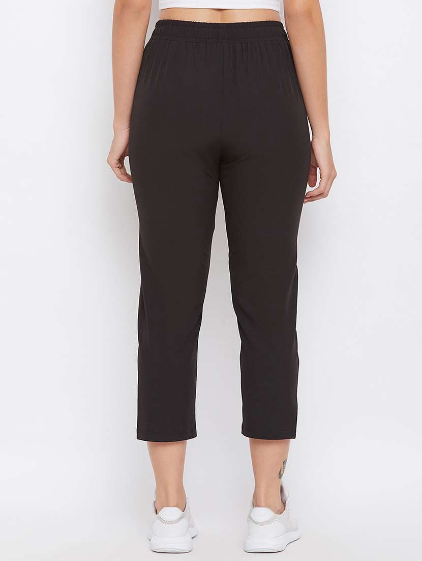 high rise solid track pant - 18040708 -  Standard Image - 2