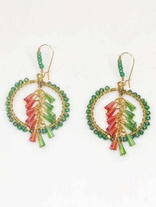 multi color drop earrings - 18041077 -  Standard Image - 0