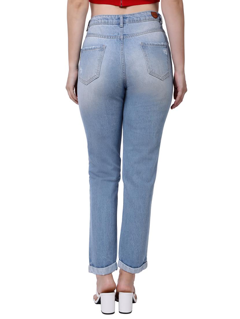 high rise stone washed jean - 18041264 - Standard Image - 2