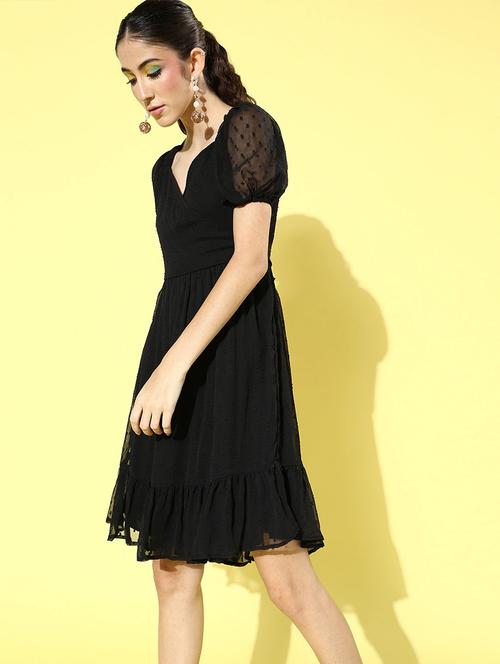 women's fit & flare animal print dress - 18041380 -  Standard Image - 0