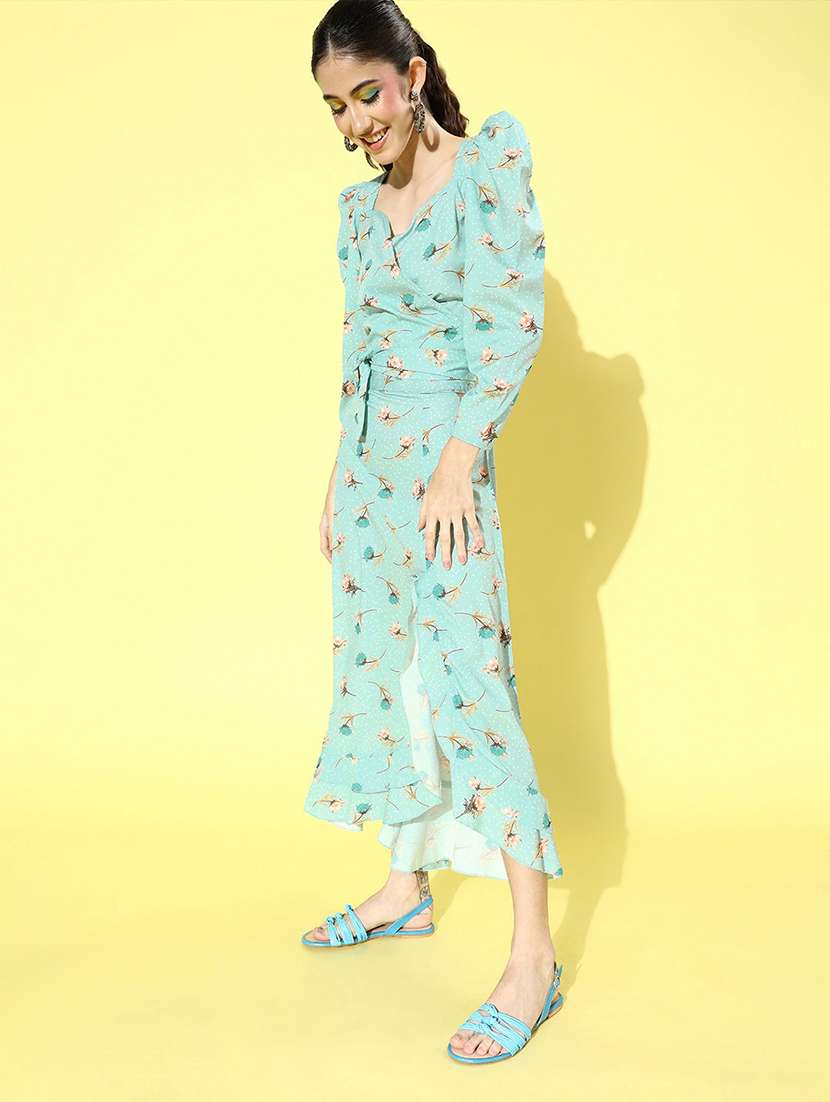 women's asymmetric floral dress