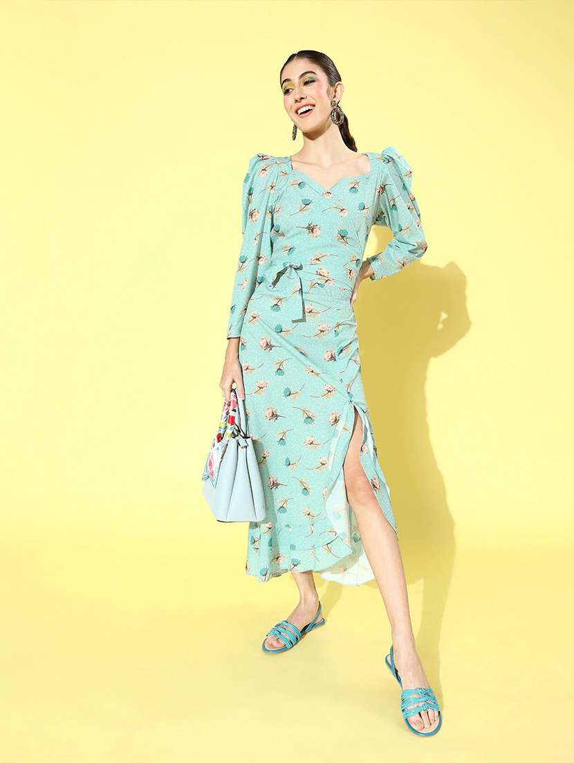 women's asymmetric floral dress - 18041382 -  Standard Image - 2