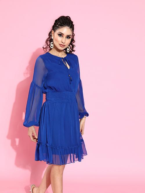 women's tiered dress solid dress - 18041405 -  Standard Image - 0