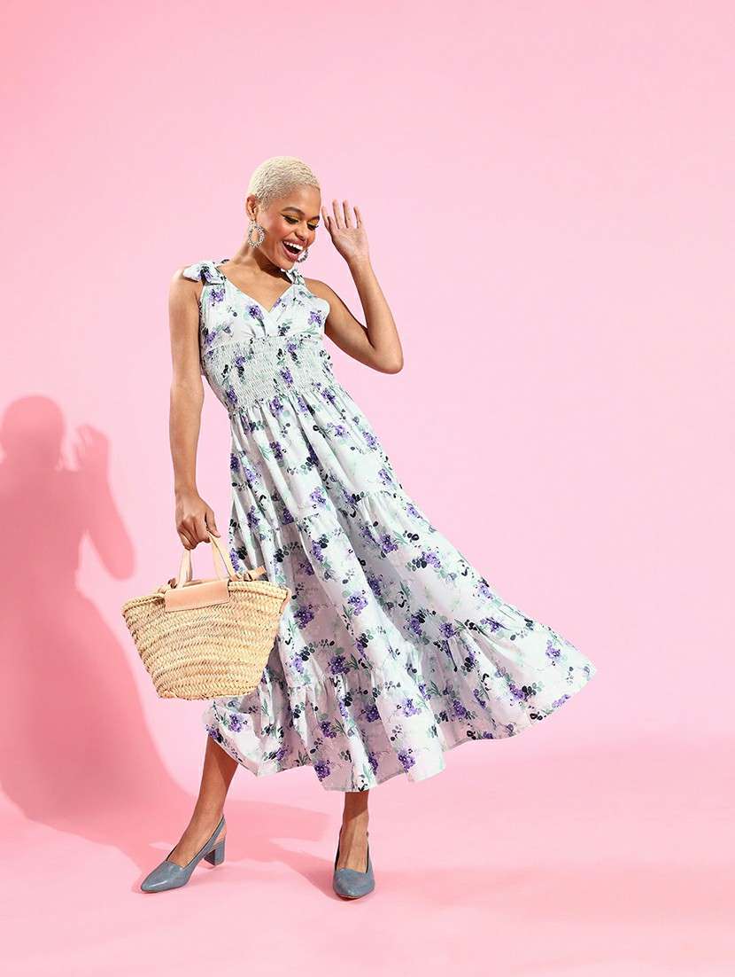 women's fit & flare floral dress - 18041412 -  Standard Image - 2