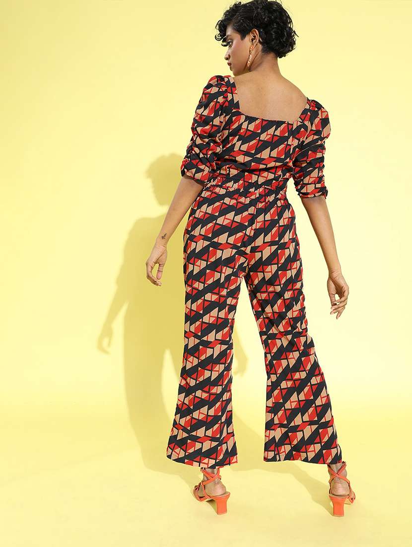 sweetheart neck crop trouser set - 18041422 - Standard Image - 2