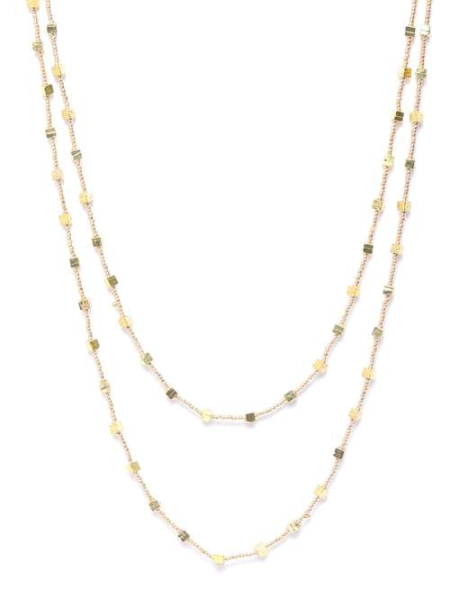 gold metal necklace - 18041726 -  Standard Image - 0